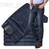 Мужские джинсы дизайнер гонконгский модный бренд высокого класса европейские выстиранные синие джинсы мужчины в узких прямых повседневных брюках толстые WO2F
