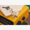 2022 Neu 925 Sterling Silber Schmuck Mode Gold Key Ring Schlüsselkette Fit Original Pandora Charms Anhänger DIY für Frauen Geschenk