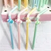 Pennen 32 PCS/Lot Creative Milk Tea Straw gel pen kawaii 0,5 mm zwarte inkt neutrale pennen promotionele cadeau -briefpapier schoolbenodigdheden