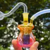 4,1 polegadas Cucurbit Glass Bong Hookah Smoking Water Pipe Bubbler Shisha + Bowl