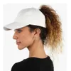 Visors High Ponytail Baseball Cap for Women Spring Summer Sun Hat Running Messy Bun Womens Caps Female 230627