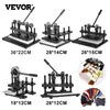 Embossing VEVOR Hand Leather Cutting Machine Single/Double Wheel DIY Paper Puncher Cloth Rubber Embossing Die Cutter Craft Press Embosser