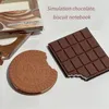 Étudiant créatif Portable bloc-notes Simulation chocolat cahier mignon Mini mémo petit livre cadeau jouet fournitures scolaires