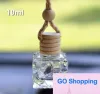 decoration10ml Подвесные автомобильные флаконы для духов Автомобильные подвесные аксессуары Бутылка Пустая квадратная стеклянная бутылка Косметическая парфюмерная упаковка Бутылка оптом