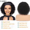 Perucas Sintéticas Brasileiro Kinky Curly Headband Peruca de Cabelo Humano 830 Polegada Sem Cola para Mulheres Fácil de Usar 180% Yarra 230629