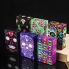 Latest Cool Smoking Colorful Skull Style Cigarette Cases Plastic Storage Box Innovative Housing Automatic Spring Opening Flip Moistureproof Stash Case DHL