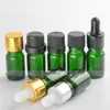 Hot Popular Green Glass Dropper Bottles 5ml Childproof Tamper Glass Bottle Eye Dropper Aromatherapy 5 ml Container Free Shipping Odeag