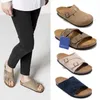 Germany boston Slippers Sandals birks clog winter slides men women summer autumn winter Leather felt Sliders Buckle Strap beach slides