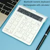 Taschenrechner Learning Office Taschenrechner Bluetooth Wireless numerische Tastatur Multifunktion Tastatur Tastatur Dualuse 12 -Digit -Anzeige