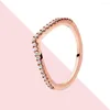 Cluster Ringe XNMY Ring Prinzessin Tiara Krone Funkelnder Wishbone Fit Original Silber Farbe Für Frauen Luxus Schmuck Jahrestag Geschenk