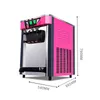 LINBOSS Soft Serve Ice Cream Machine Commercial Electric Gelato Making Machine Three Flavors Ice Cream Vending Machine