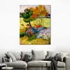 Modern Landscape Canvas Wall Art Little Breton with Goose Paul Gauguin Paintings Handmade High Quality