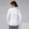 Lu Lu Citrons Designer Veste Manteau Femmes Sportswear Fermeture Éclair À Séchage Rapide Veste De Sport Outwear Yoga Gym Professionnel Polyester Neige Vêtements De Course