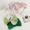 New Fashion Spring Headband For Women Big Bowknot Turban Light Cool Shining Mesh Cloth Hairband Hair Accessories Adult