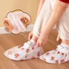 Disposable Covers 50pcs Disposable Cartoon Non-woven Shoes Cover Wear-resistant Foot Cover Indoor Dust Non-slip Thick Boot Cover Shoe Accessories 230628