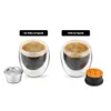 Filtres à café ICafilasCapsule de café réutilisable en acier inoxydable Capsules de café rechargeables Filtre de tasse pour Delta Q Machine 230628