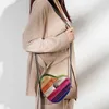 Totes KURT GEIGER New Shoulder Contrast Rainbow Splice Crossbody British Brand Designer Handbag Moda Trend Fashion Women's Bag Stylisheendibags
