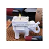 Party Favor Favors Lucky Elephant Tea Light Candle Holder Gift Drop Delivery Home Garden Festive Supplies Event Dhyg9