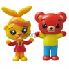 Minifig Plim Palyaço Oyuncak Bebek Kawaii Karikatür Anime gökkuşağı arkadaşlar doldurulmuş Action Figure Oyuncaklar peluches Skzoo Kaçak Çocuk Oyuncakları J230629