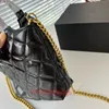 Yeni Metal Saplı Bez Çanta Tasarımcı Çanta Kadın Zincir Kayış Çanta Crossbody Çanta