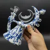 7,4-дюймовый силиконовый кальян для курения Moon Teapot Bong Water Pipe со стеклянной чашей