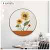 Paintings Circular Flat diamond encrusted crystal porcelain painting abstract geometric wall artwork shaped home wall decoration modern