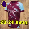 23/24 Benson BURN LEYs camisas de futebol Rodriguez Brownhill Rodriguez Zarulli Jay 2023 2024 camiseta de futbol Rodriguez camisa de futebol em casa