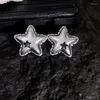 Studörhängen stjärna örhänge femspetsiga stud-intill Punk Boho Shiny-Earrings Valentines Day presenter för par smycken