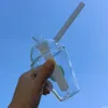 8-дюймовая стеклянная водопроводная трубка в форме чашки, кальян, курительная трубка, барботерный стакан + стеклянная чаша