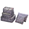 Förvaringspåsar 6 st/set resväska arrangörskläder/snygg/påse/resväska förpackning bärbar bagagete