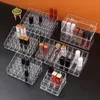 Organizer per cosmetici 249 Scatola per rossetto a griglia Porta trucchi in acrilico Supporto per espositore per smalto per unghie 230628