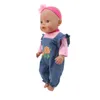 Poupée Accessoires est Denim Costume Vêtements Pour Né Bébé 43 cm Articles 18 Pouces American Girls Jouets Notre Génération Cadeau 230629