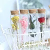 말린 꽃 가정 투명 유리 테스트 튜브 꽃 결혼 장식 크리스마스 Fleurs Sephees