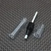 Bottiglie di stoccaggio Bottiglia da 3,8 ml di plastica nera vuota per olio per unghie con pennello per trucco polacco F20232701