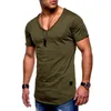 Men's Suits H236 Short Sleeve Men T Shirt Slim Fit T-shirt Skinny Casual Summer Tshirt Camisetas Size 3XL