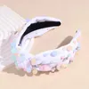 Fashion Hairband for Women Kolorowe koraliki Rhinestone Headband Center Center Luksusowe nakrycia głowy dla dorosłych do włosów