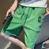 Pantalones cortos para hombre Primavera Moda coreana Negro Harajuku High Street Ropa blanca Gimnasio Hombres Pantalones de chándal 230629