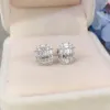 Серьги-гвоздики WPB Premium Women T Diamond прямоугольные женские роскошные ювелирные изделия блестящий циркон дизайн девушка подарок вечерние