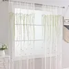 Tenda Botanical Decor Cafe Window Shades Home Soggiorno Camera da letto Tende trasparenti Drappo di vimini