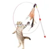 Cat Toys Pet Teaser Toy Wire Dangler Wand Feather Plush Fish Caterpillar Interactive Fun Exerciser Playing Jk2012Xb Drop Delivery Ho Dhl2O