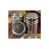 Colanders Strainers Stainless Chocolate Shaker Cocoa Flour Icing Sugar Powder Coffee Sifter Lid Kitchen Cooking Tools Xb1 Drop Del Dhflm