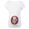 Maternità Top Tees Estate Gravidanza Tshirt Taglia S-3XL Maternità Cute Stampa Baby O-Collo T-shirt manica corta Donna Vestiti incinti Divertenti Tops Tees 230628