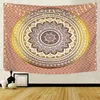 Halılar Mandala Duvar Asılı Goblen Boho Geometrik Desen Halı Atma Piknik Plaj Mat Uyku Battaniyesi Mikrofiber 95x73 cmDuvar Halıları