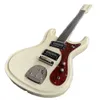 Ventures Johnny Ramone Mosrite Mark II Elektro Gitar Beyaz Gövde Kırmızı Kırmızı Totoise Pickguard P90 Pikap