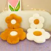 Cushion/Decorative Rabbit hair flower cushion office sofa chair car cushion petal sunflower throw Poached Egg cushion Easter decorate R230629