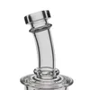23-24 cm de altura SAML Straight Fab Bong Hookahs com 9 furos SOL Dab Rig Glass Smoking Flower Water Pipe Seed Of Life Joint Size 14,4 mm Wide Base PG3051 (FC-Fab)