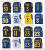 بيان 2022-23 City Basketball 30 Classic Stephen Curry Jerseys Chris Paul 3 Klay 11 Thompson Draymond Green 23 Black Royal Blue Edition قمصان رجالي نساء شباب