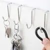 Nieuwe 1 PC S-type Deur Hanger Haak Rvs Gratis Ponsen Kastdeur Zonder Spoor Kleding Haak Deur terug Wandmontage Haken