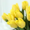 Nova flor de simulação de alta qualidade hidratante tulipa decoração de fotografia decoração de casa flores artificiais decorações de casamento