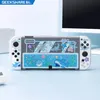 Stylus Geekshare Nintendo Switch Oled Case Shark Party Hard Shell Transparent Split Joycon Protective Cover för Switch OLED NEW SCAL